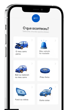 Tela do app Zen Seguros